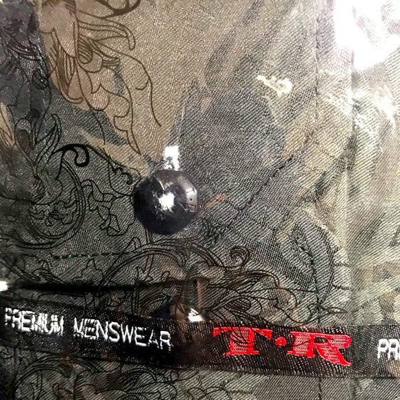 TR Premium Menswear LS Dress Shirt $189 Black PRICE FIRM - Picture 3 of 8